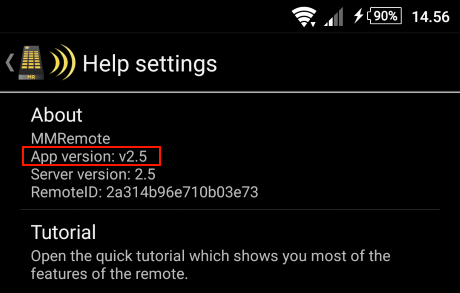 How to find the app version